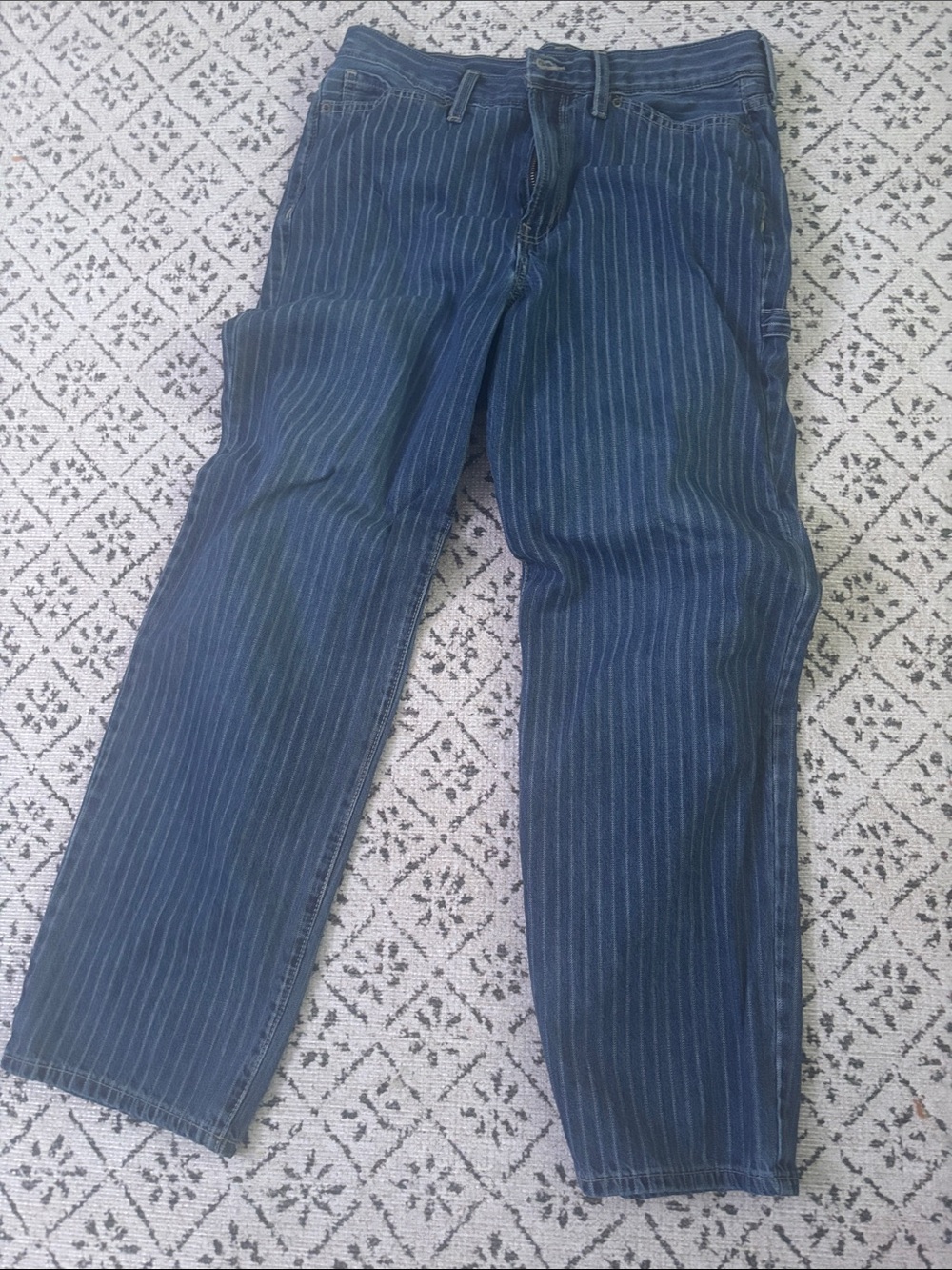 Old Navy Navy Blue Pinstripe Jeans brand new sz 10